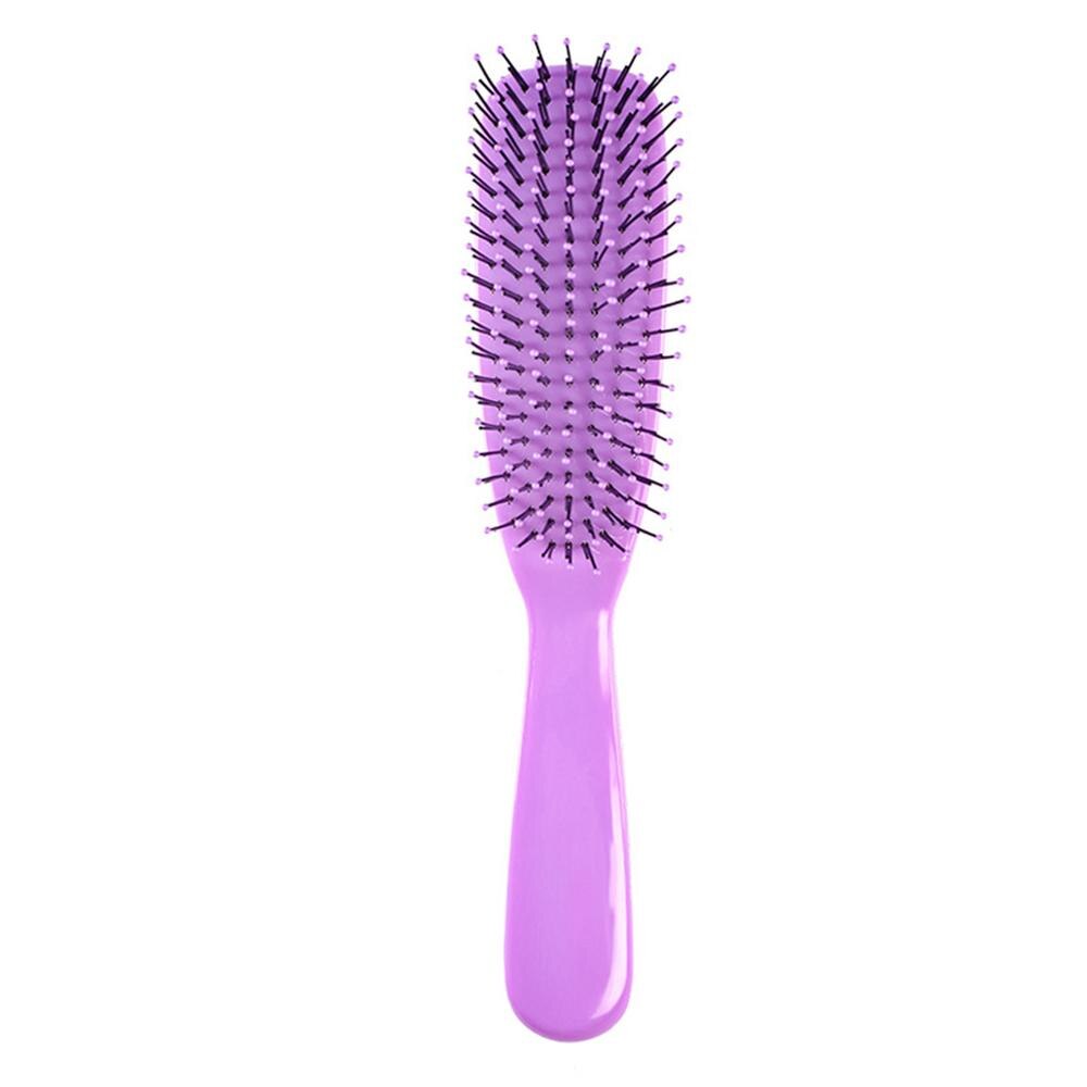 Vrouwen Mannen Detangling Hair Brush Bal Getipt Anti-Statische Massage Hoofdhuid Verminderen Kroezen Nylon Haren Kam Salon Styling Tool