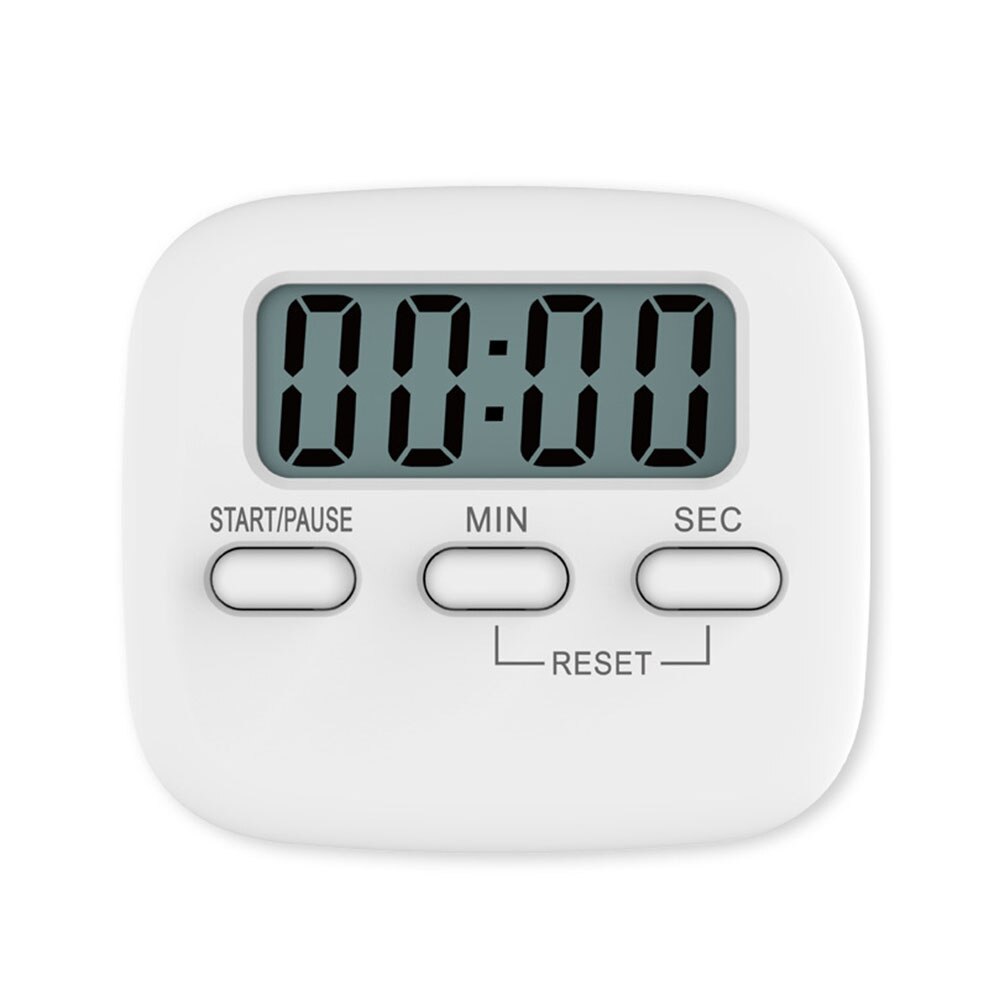 Clear Voice Hanging Electronic Magnetic LCD Digital Countdown Alarm Kitchen Timer ABS With Speaker Portable Home Battery Powered