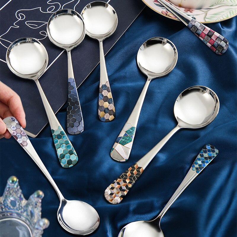 304 Roestvrij Stalen Lepel Keuken Koken Lepel Dessert Accessoires