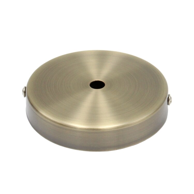 Metal Ceiling Rose Retro Single Lamp Round Ceiling Canopy Modern Ceiling Lamp Pendant Light Fixtures: Yellow / 2G7