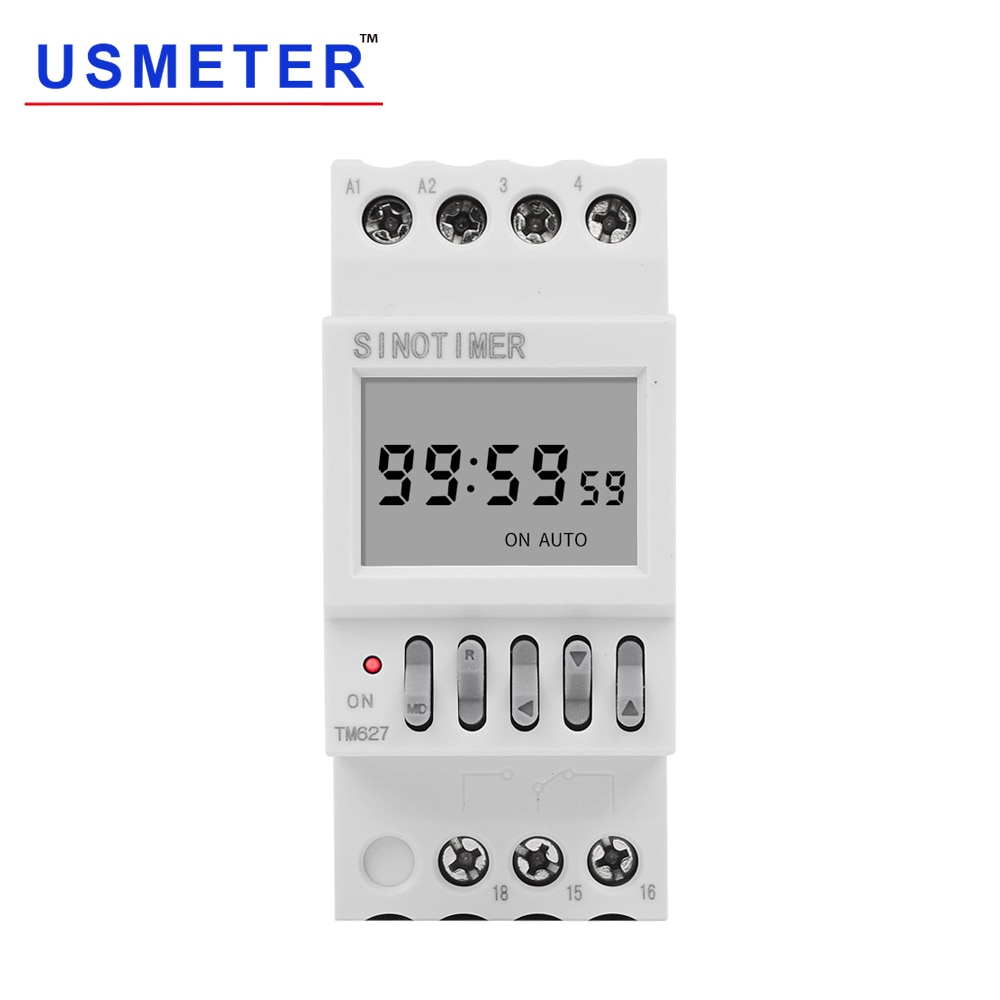 Regularly Controlling on off Time 1s-99h Digital Timer Control Switch Adjustable Time Relay Switch with Countdown LCD Sleep