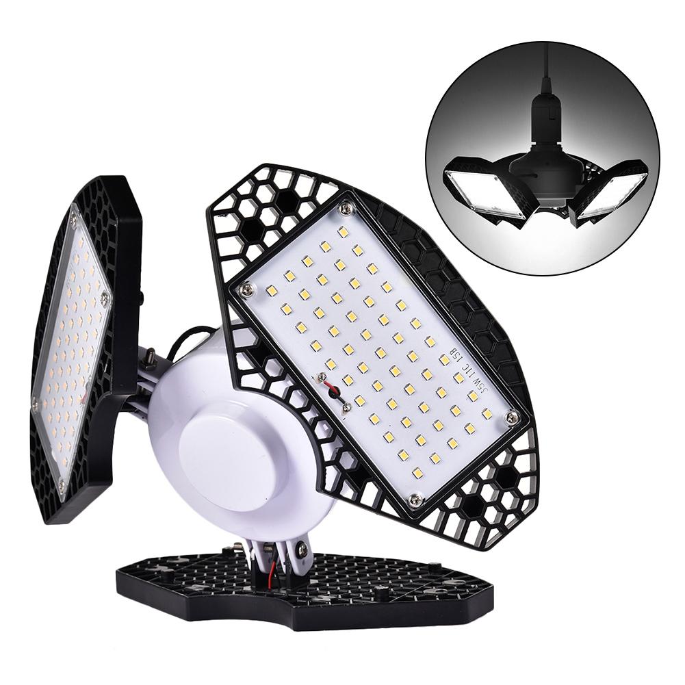Led lampe de Garage déformer industrie lampe E27/E26 haute baie lumière 60/100W atelier Parking étanche entrepôt plafonnier 85-265v: 60w