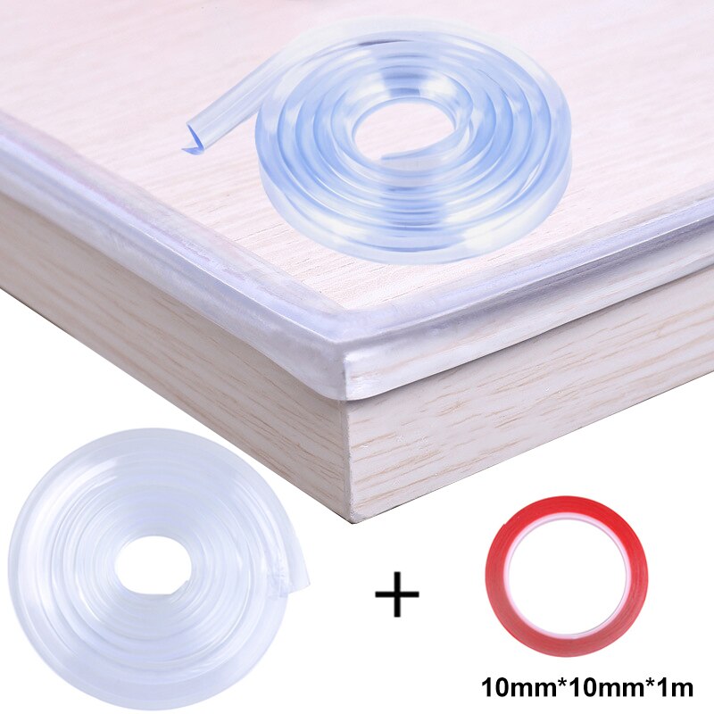 Baby Hoek Beschermen Strip Transparant Pvc Bescherming Strip Anti-Bumb Kid Veiligheid Tafel Meubels Hoeken Guards Met Plakband