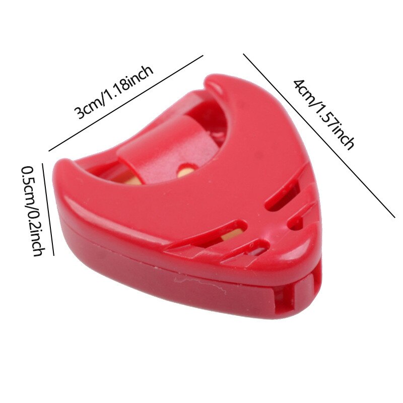 Abs caixa de picareta de guitarra pequena triângulo caixa de picareta durável titular língua bala design útil guitarra acessórios
