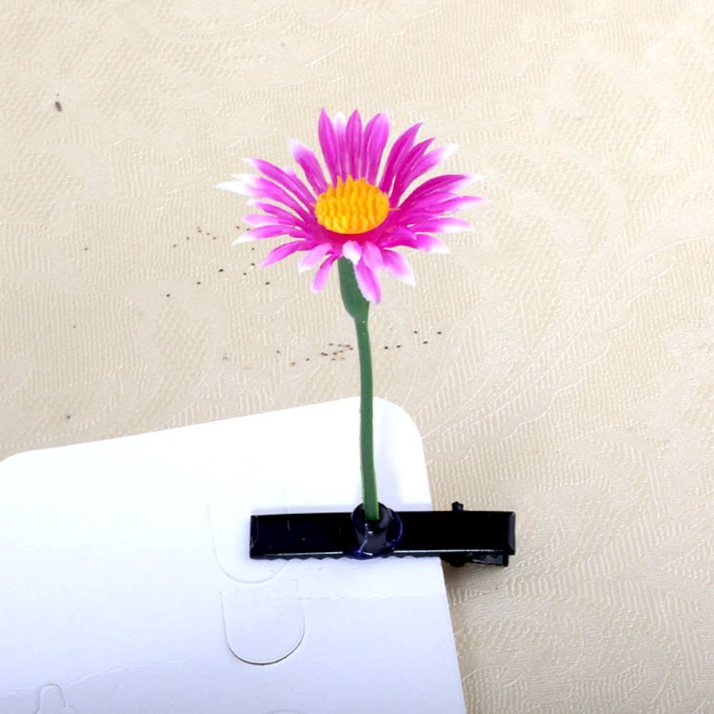 1Pair Simulation Bean Sprout Hair Clip Cherry Butterfly Flower Plant Hairpins Hair Accessories Funny Cartoon Duckbill Clips