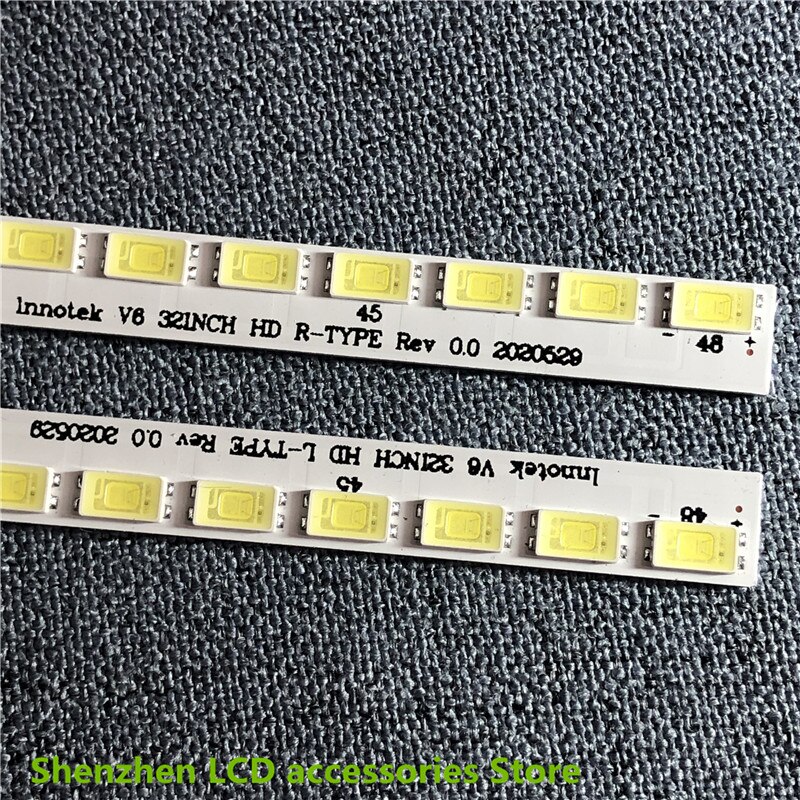 for SONY Back LED Lights Strip Array 3660L-0386A LC320EXN KDL-32EX310 LC320EX2 32inch use aluminium lef t + right
