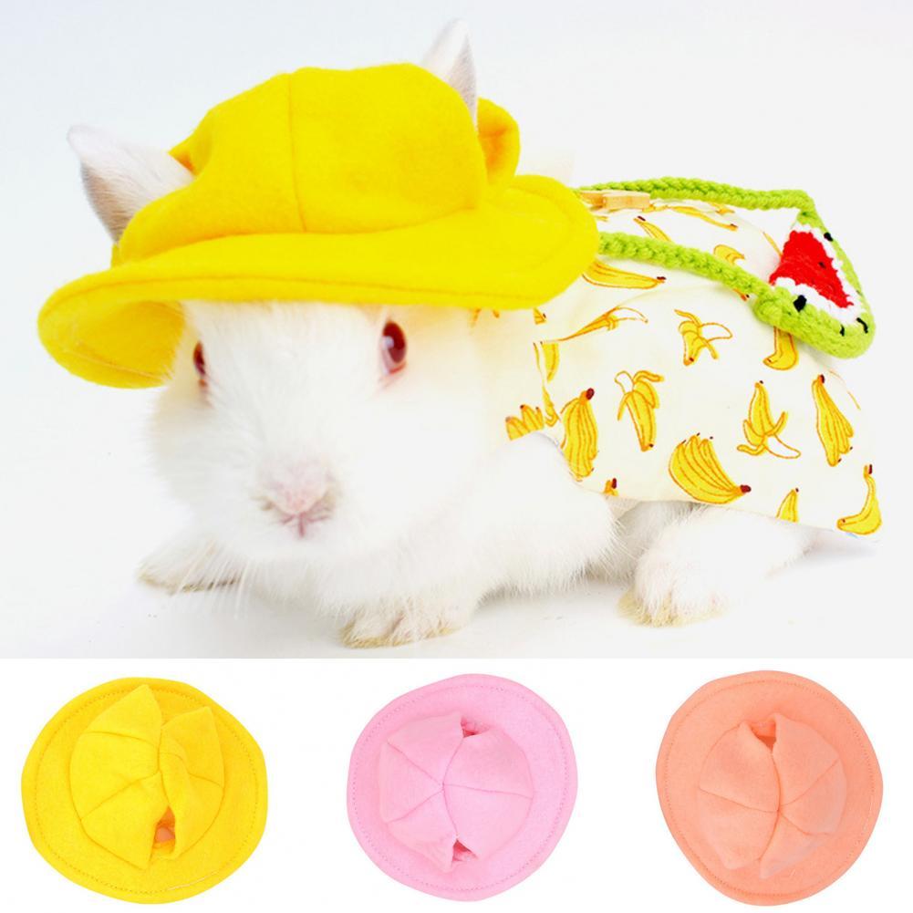 Cavia Hoed Mooie Vorm Huisdier Kostuum Hamster Hoed Jurk Up Bunny Hoed Handgemaakte Kleine Dieren Kostuum Cap