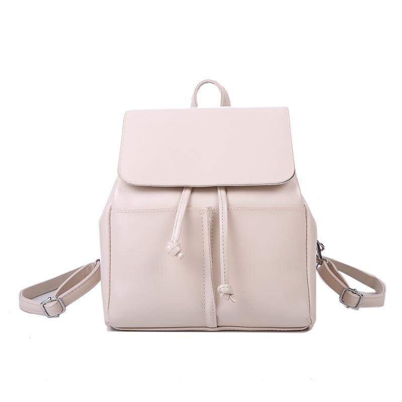 SUQI Mini Rucksack Damen - PU Leder Reise Rucksack - Softback Schultasche für Teenager: Khaki