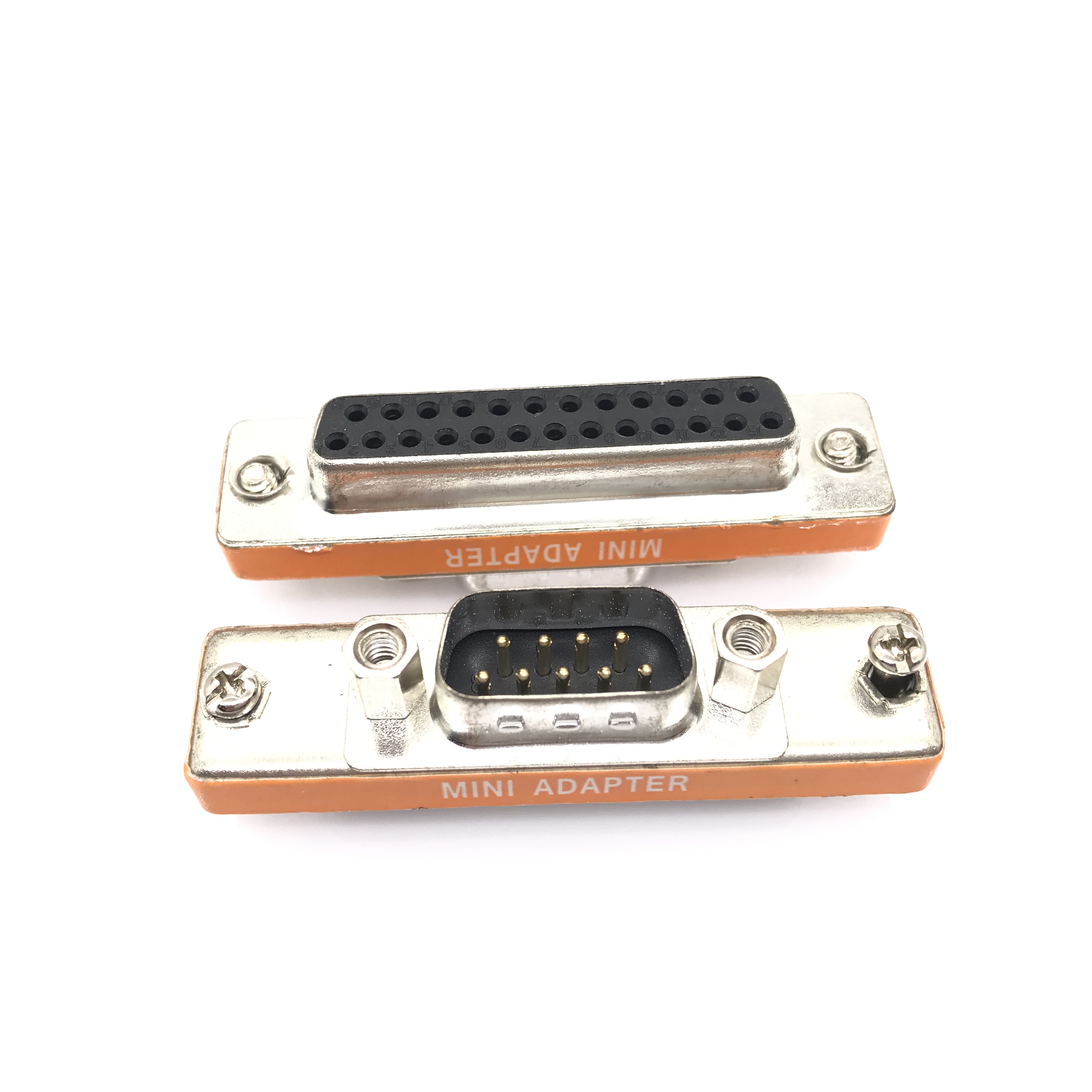 Mini adaptateur DB25 à DB9, mâle à femelle M/F série au modem Mini adaptateur changeur de genre couremplaçant RS-232: Rouge