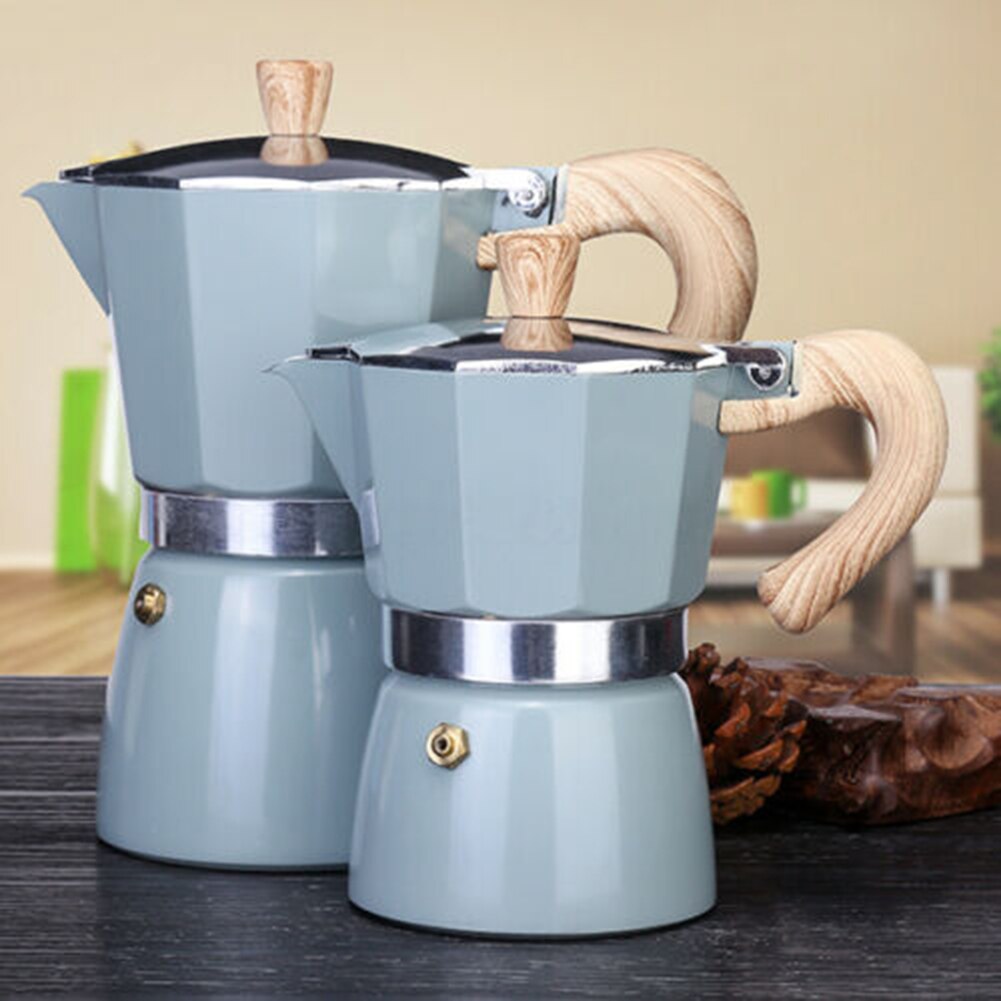 Italian Style Aluminum Coffee Maker Espresso Coffee Maker Machine Stove Top Pot Kettle Espresso Mocha Coffee Maker Pot Stovetop