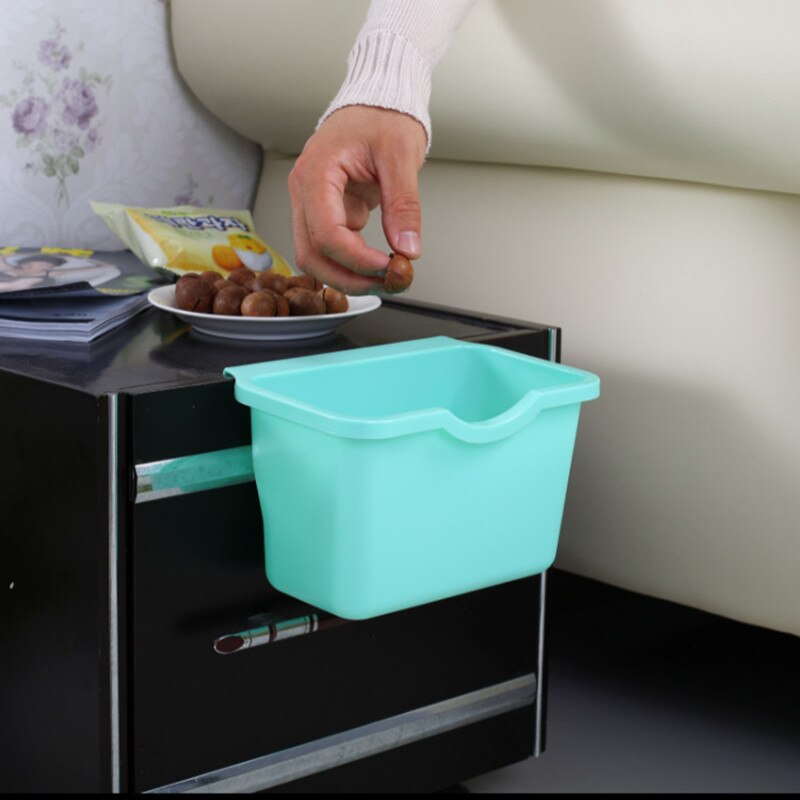 Kitchen Hanging Garbage Storgae Box Home Cabinet Doors Trash Can Organizer Square Rubbish Container Vegetables Food Garbage Bin