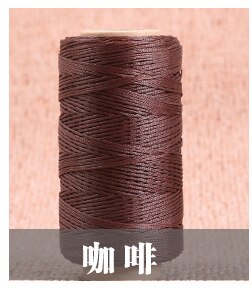 1.2mm 200 metriä neulatyökalua, tee-se-itse-ompelulankaa, litteä ompelulanka, jadelankaa, litteä vahalankaa, käsin ommeltu lanka, nahkavahaa: A18