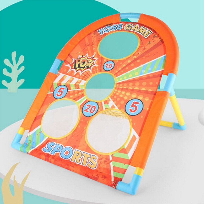 Cornhole Game Set Bean Bag Toss Built-in Storage Convenient Carry Handles and 6 Premium Bean Bag