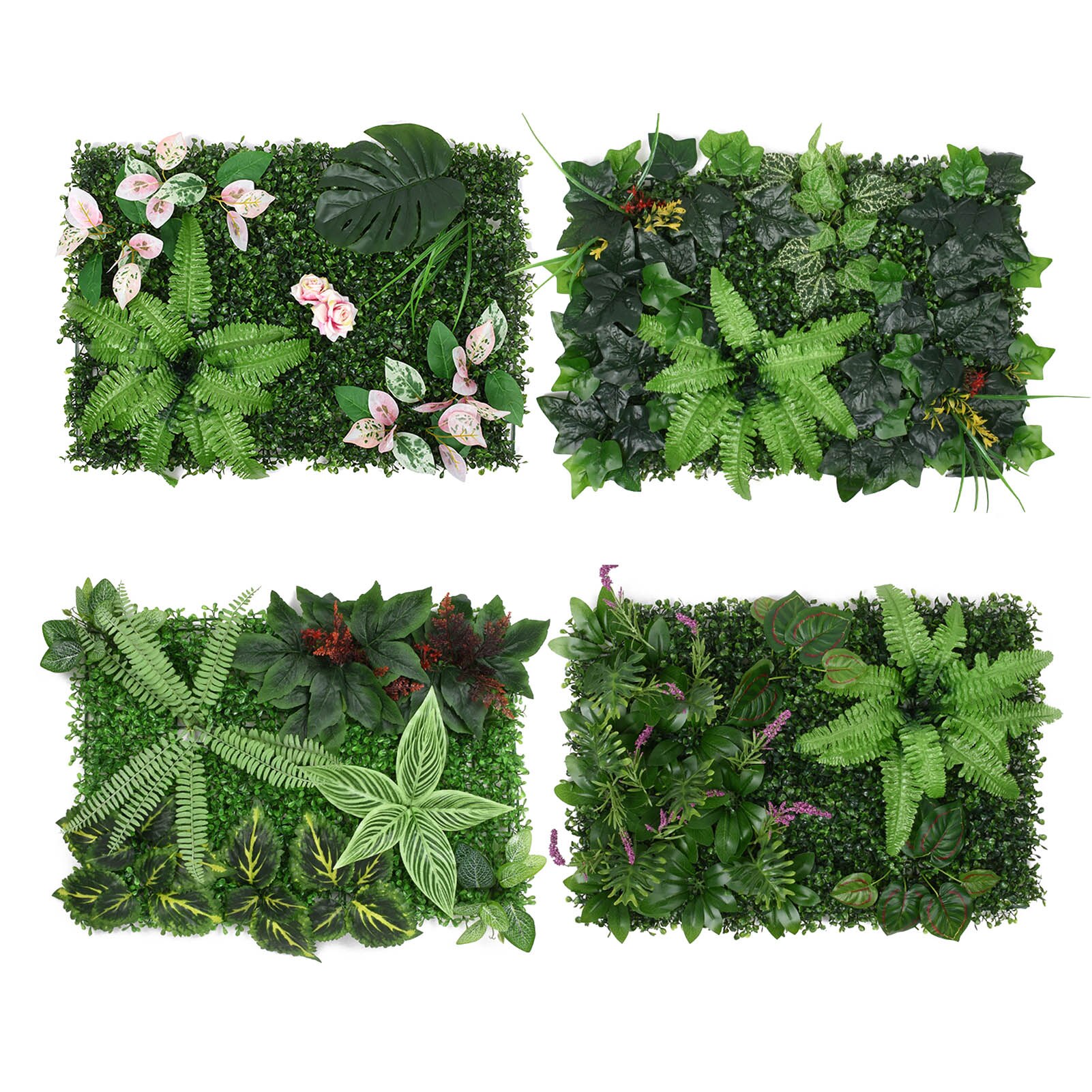 40*60cm Artificial Plants Panels Plant Privacy Hedge Screen Garden Decor Outdoor Garden Privacy Fence Decoration