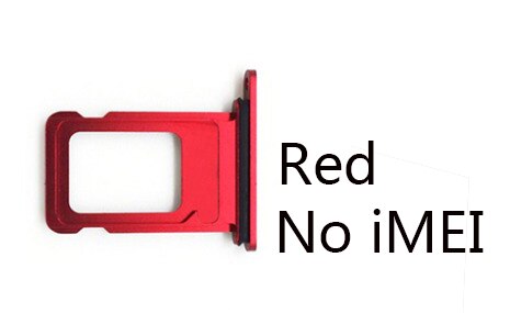 6 Kleuren Voor Iphone Xr Double/Single Sim-kaart Lade Voor Iphone Xr + Gratis Sim Kaart Pin: XR Single Red