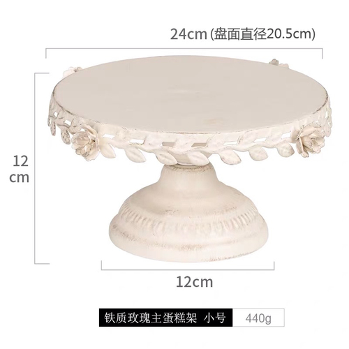 European white dessert table decoration / display stand set / wedding cake set table / wooden snack tray: 12x20cm