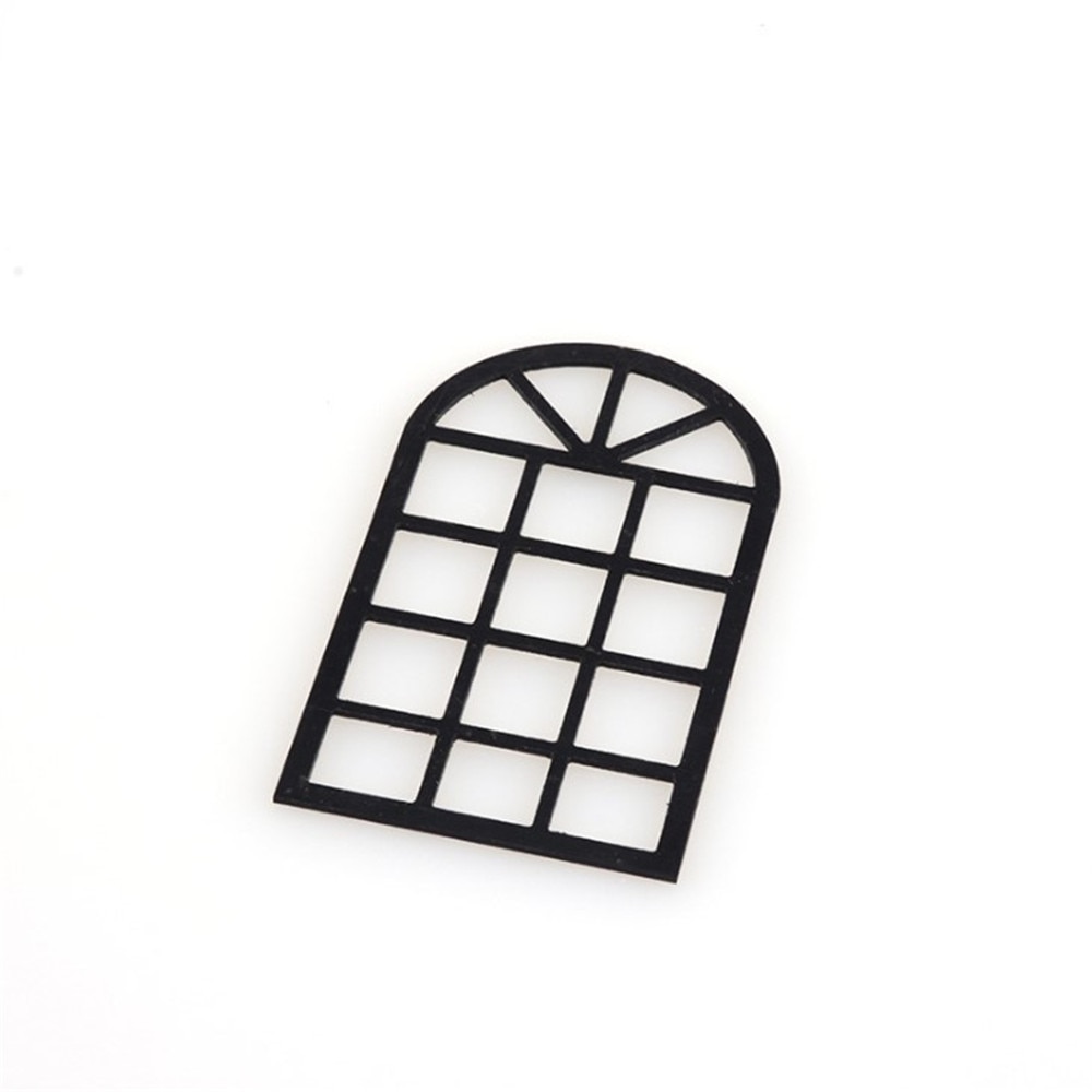 10pcs Building Model Material Window Doors Diy Hut Hand-assembled House Window Frames