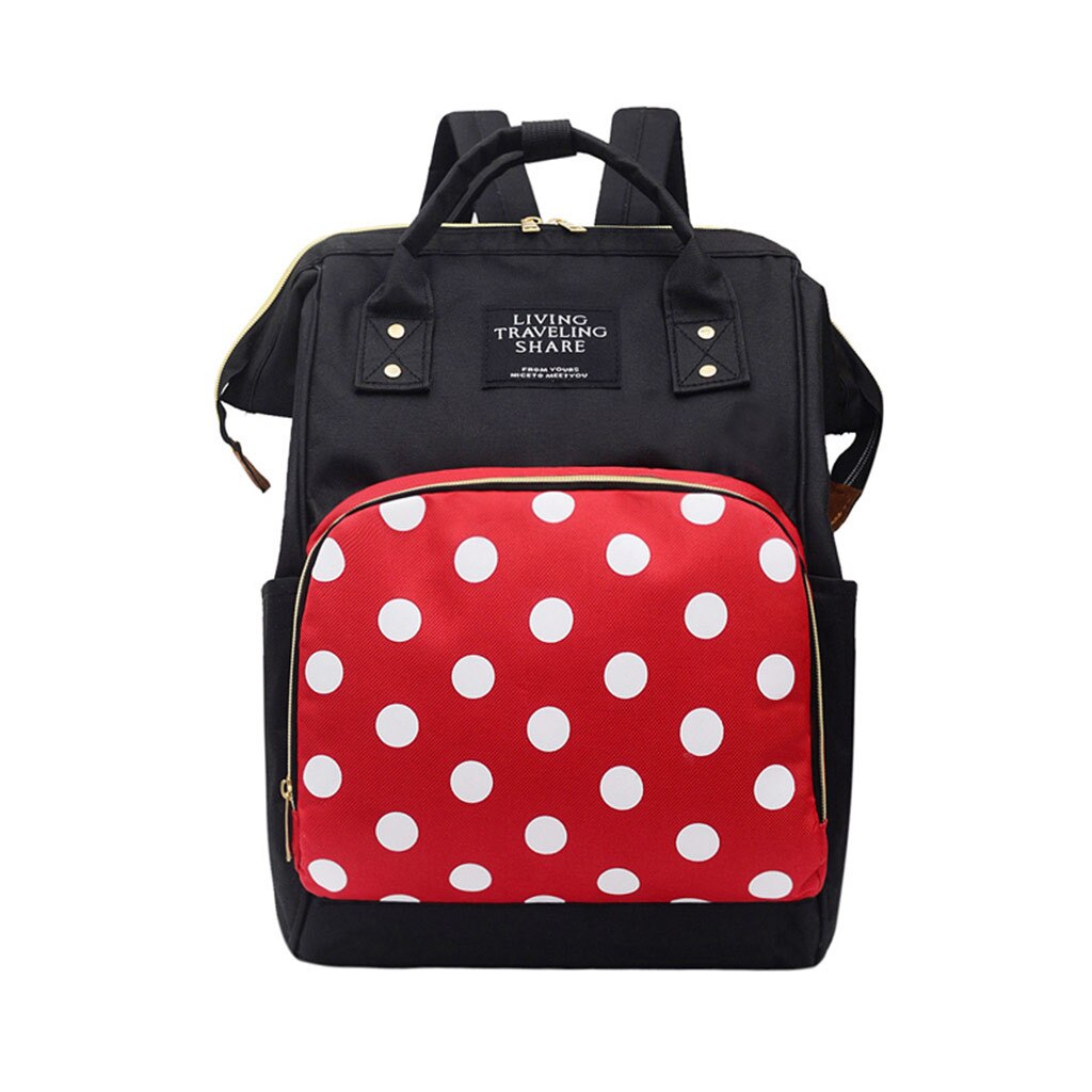 große Kapazität Rucksack Windel Tasche Ich bin Freien Baby Tasche Multifunktions Mumie Mutterschaft Rucksack für Mutter Reise Windel Tasche: schwarz