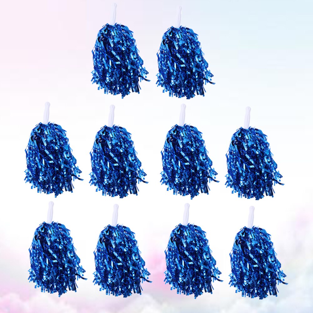 10 Pcs 25G Plastic Juichen Ballen Squad Spirited Fun Cheerleading Kit Cheer Poms Cheerleaders Supples Met Handvat Voor Competitio