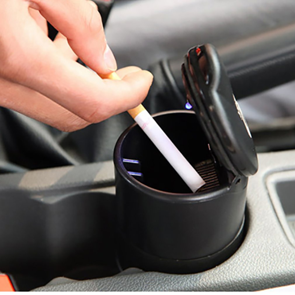Auto asbak auto interieur accessoires auto led met licht hoge temperatuur bestendige asbak