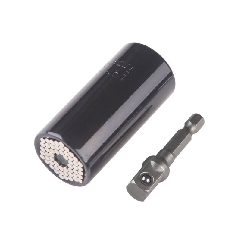 Universal Socket 2 Piece/Set Colorful Universal Adjustable Torque Ratchet Socket Wrench Set Spanner Multi-Function Hand Tool Set: Black