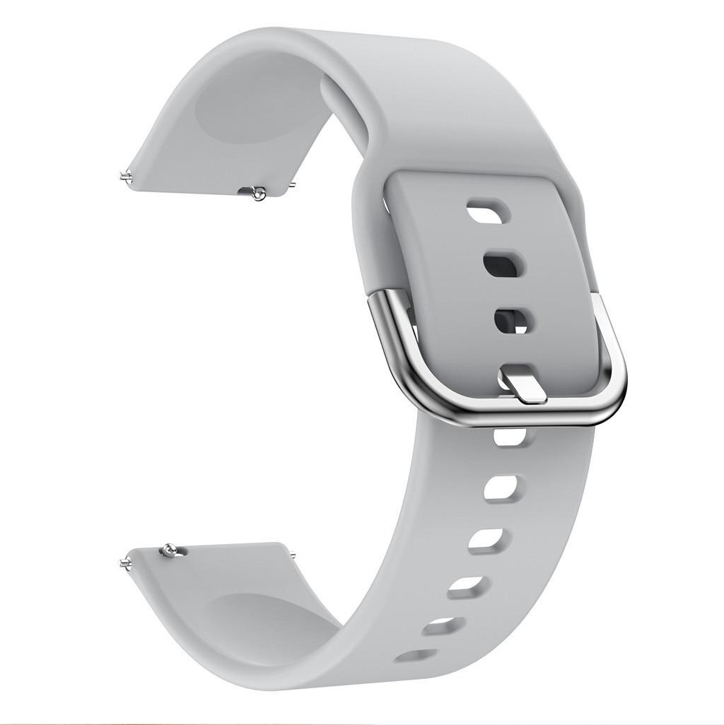 Ranneke huami amazfit gts 20mm älykellohihna monivärinen silikonihihna litteä pää puhdas väri älykäs rannekorun hihna: 07 gary