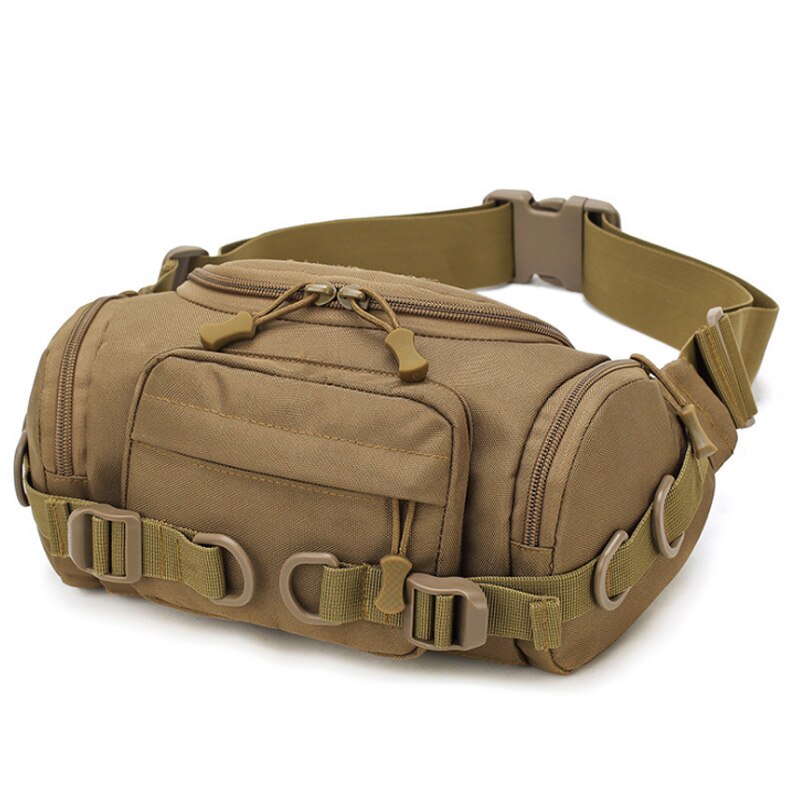 -Multi-Function Waist Pack Wear-Resistant Canvas Bag Men Chest Bags: Default Title