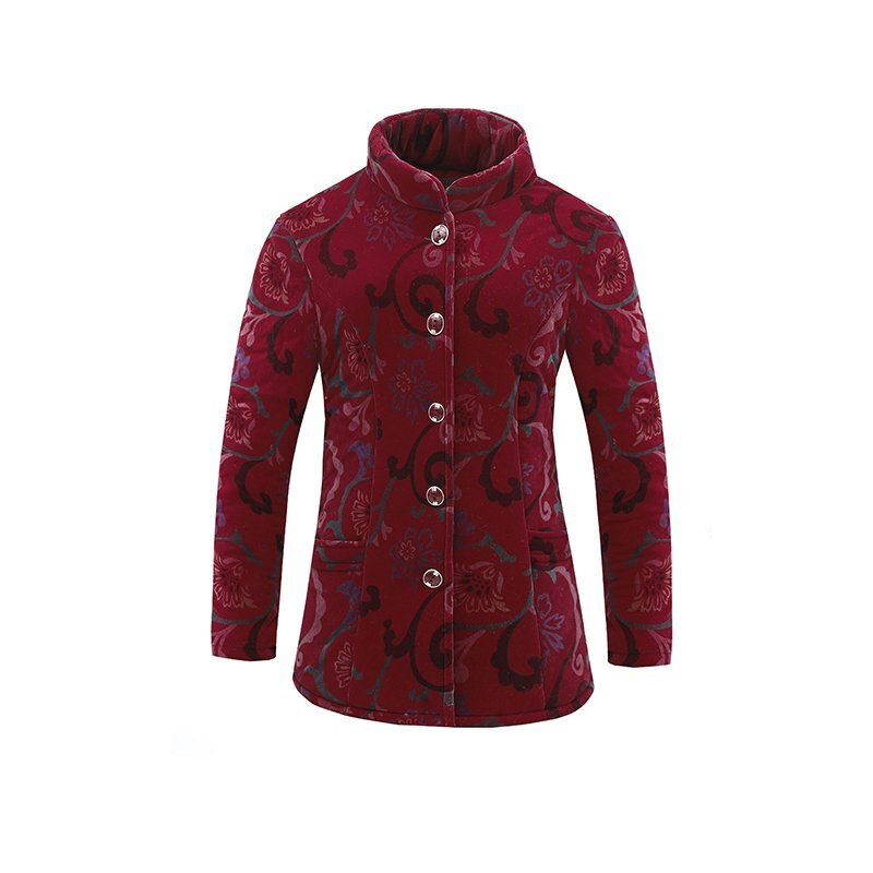 Manteau grande taille 5XL pour femmes âgées de 60 à 80 ans, veste chaude d'hiver, pardessus court pour femmes, vêtements d'extérieur, tenue de grand-mère