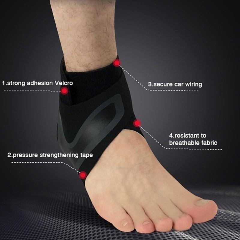 High Sports Anklet Running Safety Sports Equipment, Basketball Ankle Support Elastic Free Fit Foot Bandage