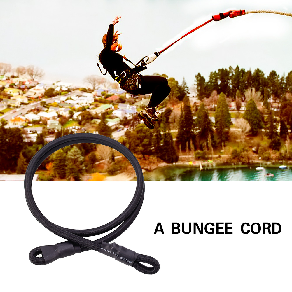 Belt 10mm Bungee Jumping Rope Climbing Elastic Rock Black