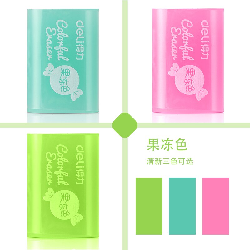 Deli Gum Pupil Kawaii Kleurrijke Gomas De Borrar Student Schrijven Schilderen Gum Art Tekening Rubber Schrijven Correctie Supplies
