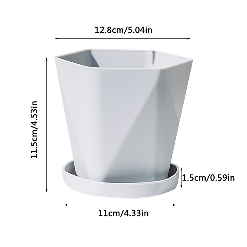 Thickened Flower Pots Home Garden Flower Pots Plastic Gallon Pots Living Room Balcony Green Basket Resin Planting Pots