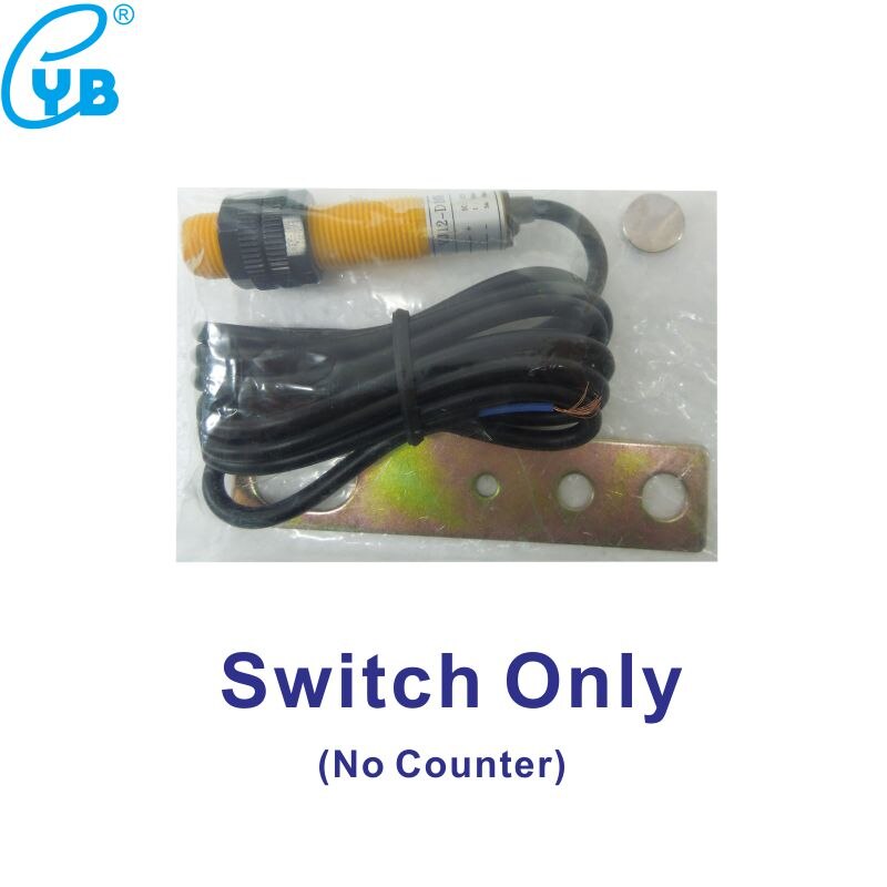 Yb5c lcd digital elektrisk tæller 5 cifret display akkumuleringstæller med magnetisk switch sensor punch maskintæller: Kun skifte