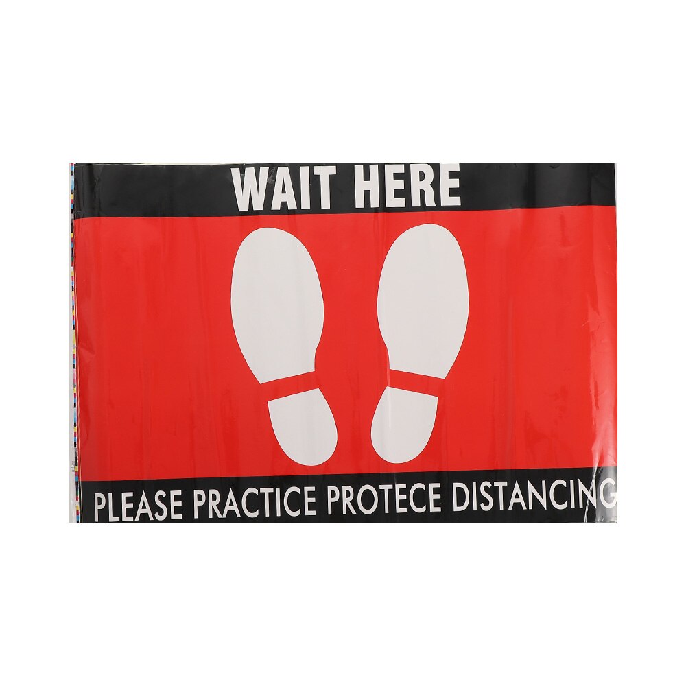 Waterproof Public Area Social Distancing Floor Sticker Please Keep Your Distance Isolation Label Safety Floor Sign Decal Sticker