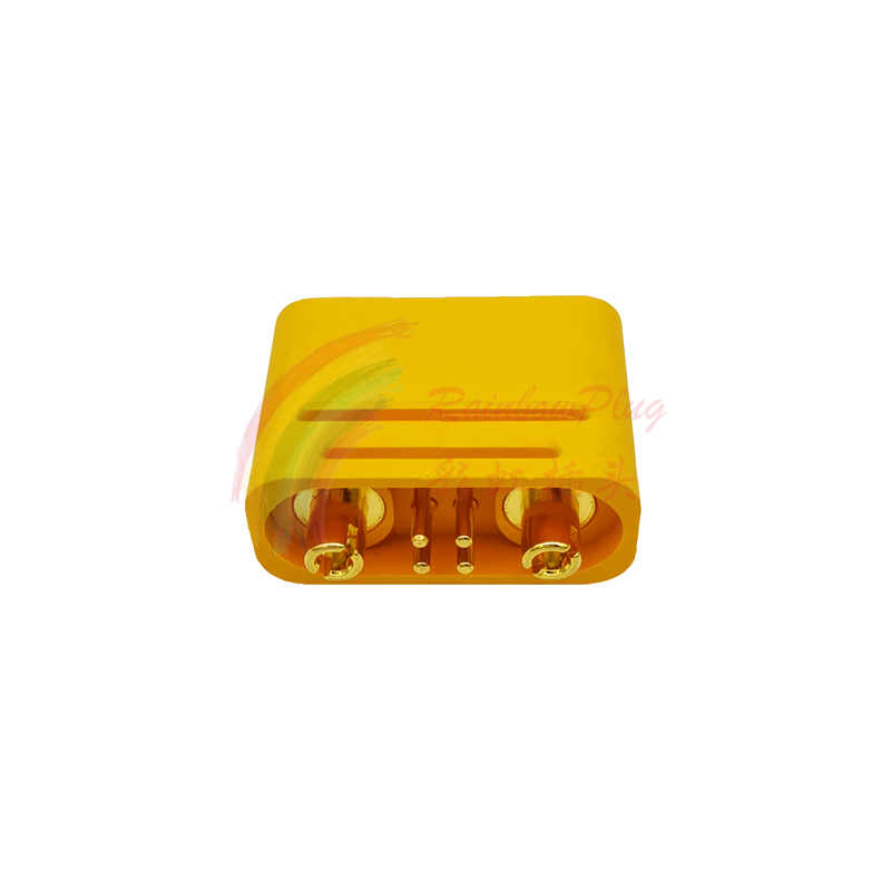 Amass AS150U Quick Charge 70A Copper Plated Male Female Plug Connector Resistance Adapter Cable For Suitable for Battery: Orange