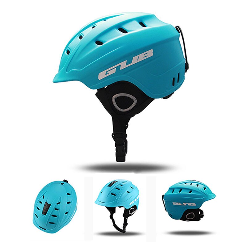 Casco de esquí de CE integrado medio cubierto para hombre y mujer cascos de esquí de skateboard snowboard y bicicleta casco de esquí deportivo: Blue