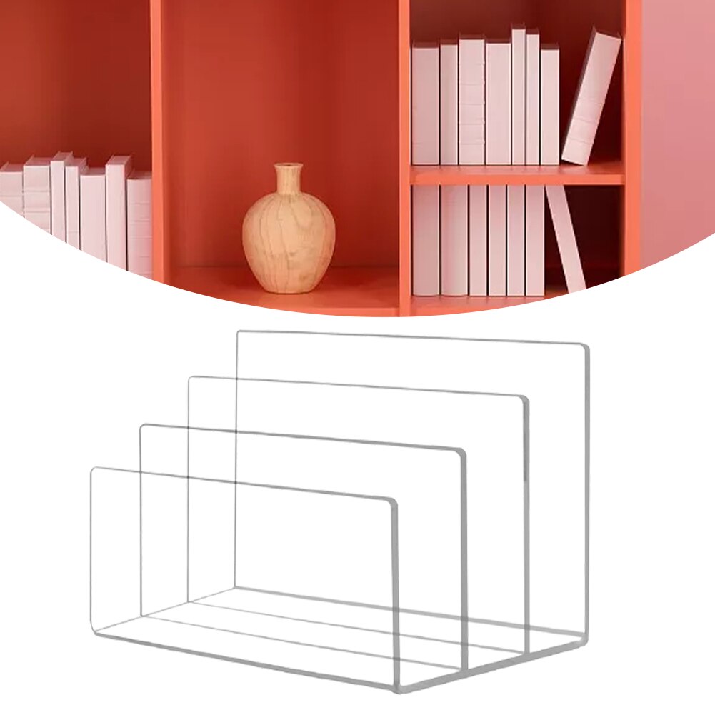 School Paper Desktop Document Holder Home Letter Book Folder File Organizer Stand Clear Acrylic Office Multifunctional Magazine