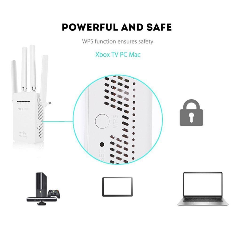 WR09 network repeater four antenna wifi signal amplifier extender 300M Repeater router S3Y2