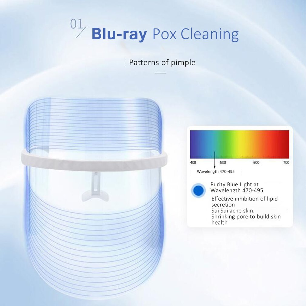 Led Photon Skin Rejuvenation Instrument Spectrometer Beauty Mask Electronic Beauty Instrument Color Beauty Equipment