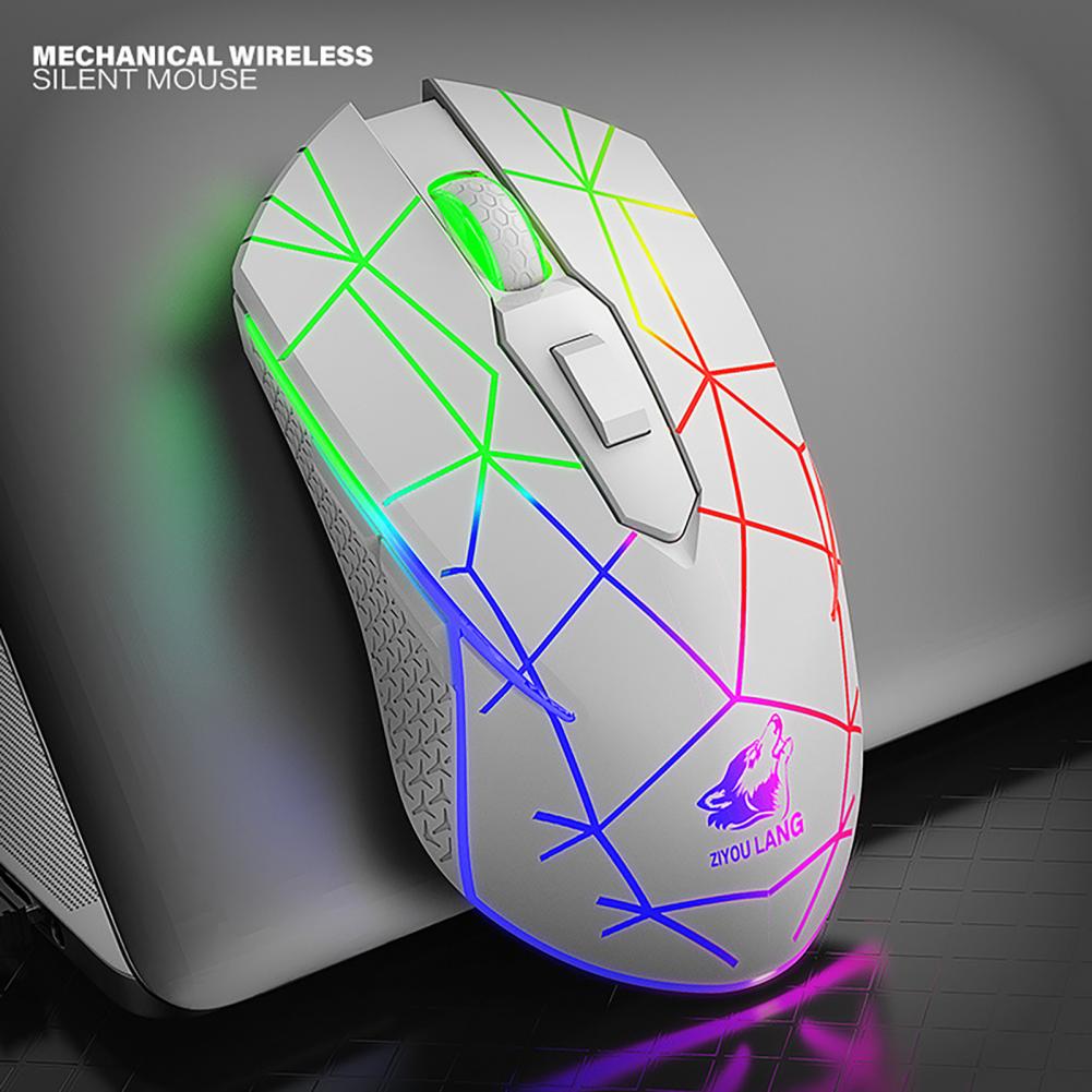 Desk Mouse Ergonomic Computer Mouse 6 Buttons Wide Application High 2.4G USB Charging Mechanical Gaming Mouse