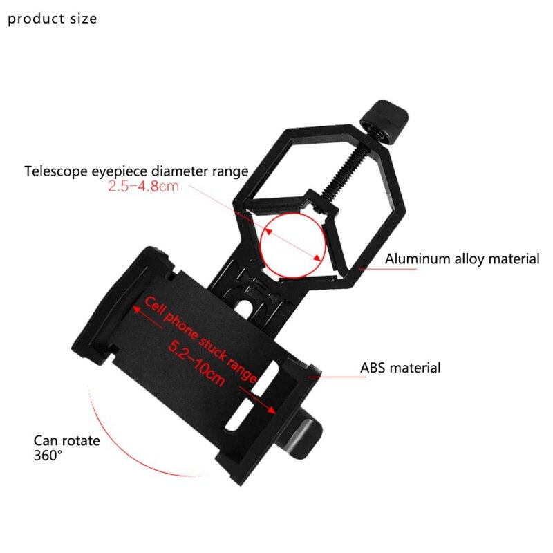 Mobile Phone Camera Adapter Cellphone Universal adapter for Binocular Monocular Spotting Scopes Telescopes