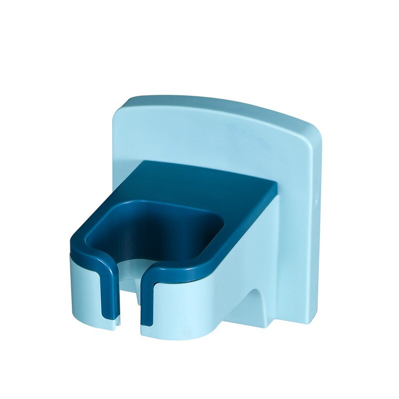 Soporte de secador de pelo manos libres soporte de secador de pelo soporte de pared ventosa de montaje soporte de almacenamiento colgador organizador de baño: blue