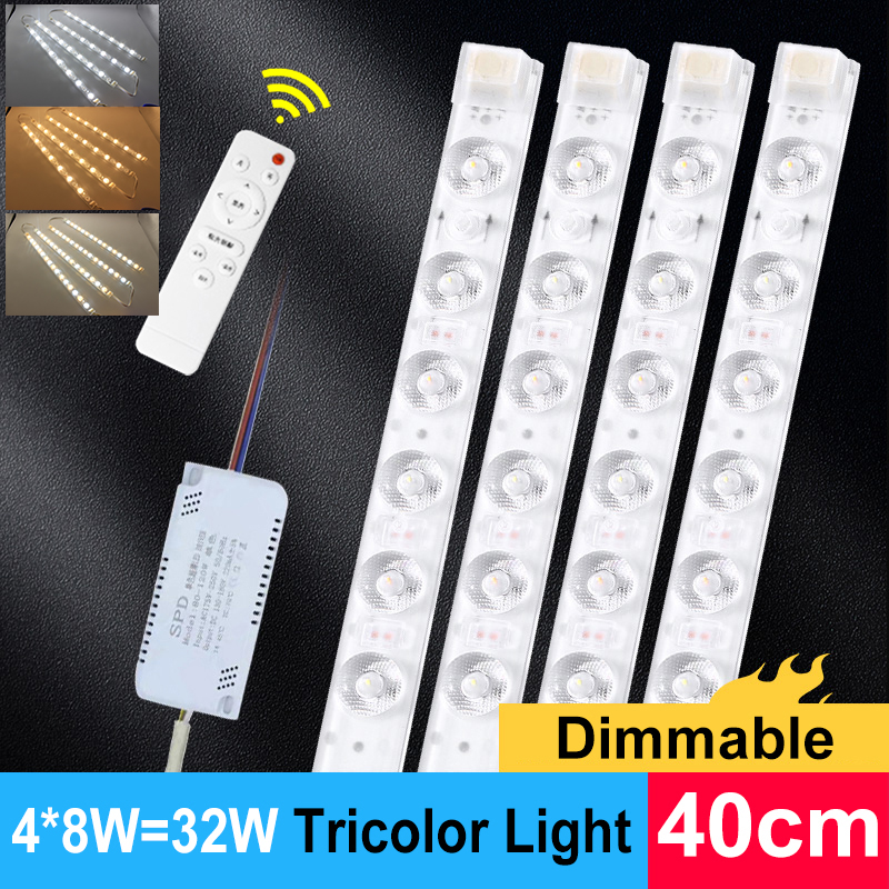 LED Module 220V Ceiling Light LED Module Light Bar 40cm 50cm Energy saving Replacement LED For Living Room Bedroom Ceiling Light: Yellow