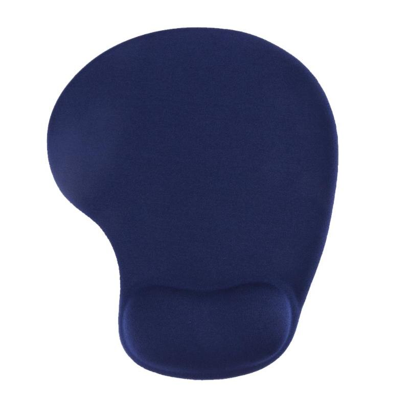 Maus Pads 3D Mit Handgelenk Rest Unterstützung Maus Pad Silikon Gel Hand PU Anti-Unterhose Hand Kissen Speicher Baumwolle Spielen Maus Pad matt: dunkel Blau