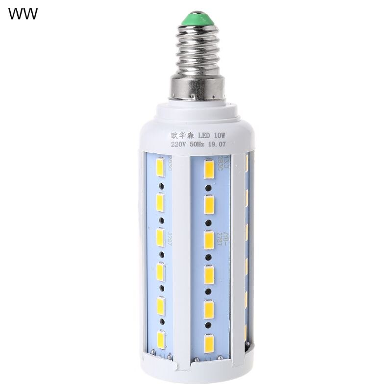 E14 LED Spaarlamp 10W AC 220V Warm/Koud Wit Light Corn Bulb 5730 SMD voor home Decoratie: Warm White