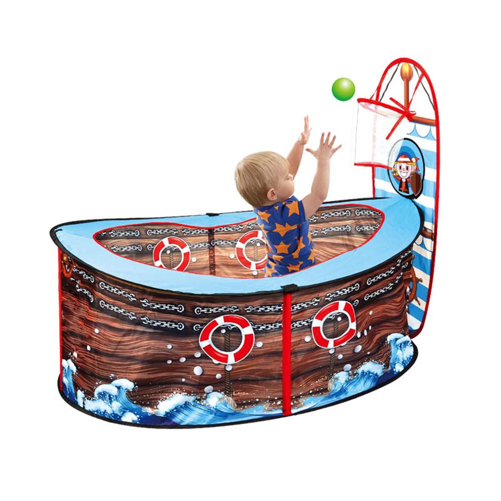 Kids Tent Play Game Polyester Piratenschip Marine Ballenbad Indoor Speelgoed Huis Spel Hek Baby Tent piscina de bolinha