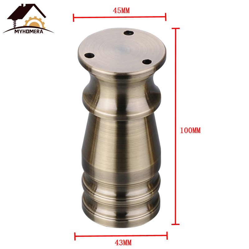 Myhomera 80mm-150mm Möbel Füße Bein Einstellbare Schrank Sofa Beine Aluminium Schrank Kaffee Tee Tisch Schlecht Schutzhülle fuß: Farbe D 100mm