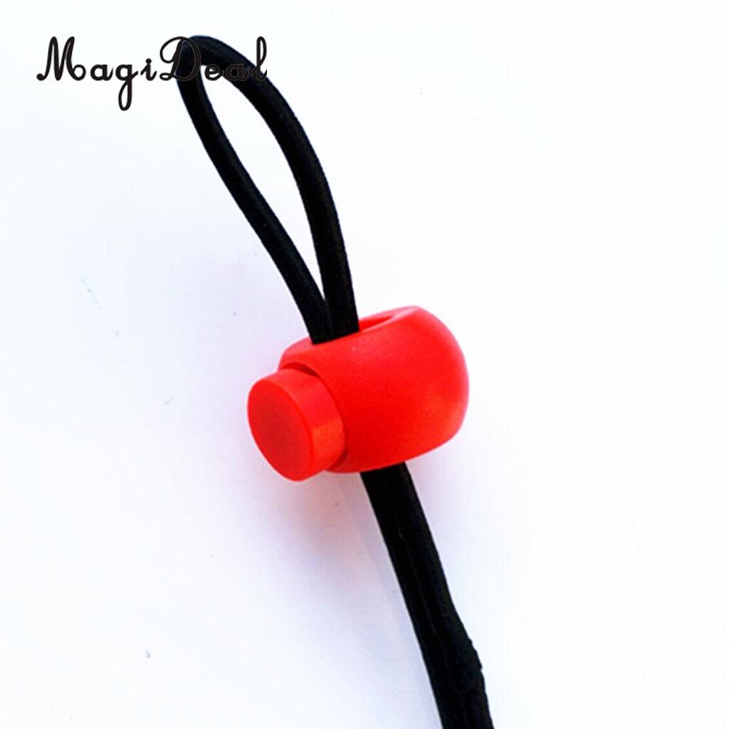 Magideal 10 stuks kunststof schokkoord touwknevel eindvergrendeling stoppers kogelgespen voor klimmen en speleologie vervangende accessoires