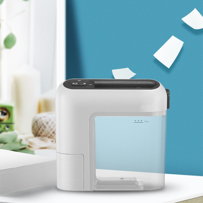 Small paper shredder Home office electric desktop confidential document shredder Commercial convenient automatic waste paper A4