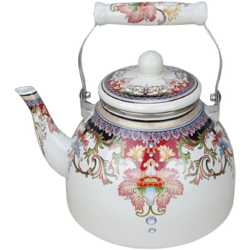 Enamel Tea Kettle Kung Fu Tea Kettle Household Large Single Pot Heat-resistant Tea Set Kettle Enamel Tea Pot